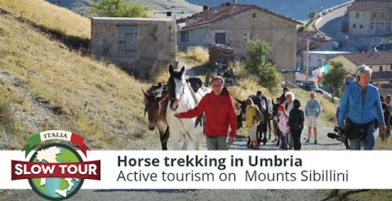 Active tourism: horse trekking in Umbria