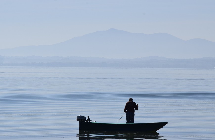 Excursion with motor boat at Trasimeno Lake