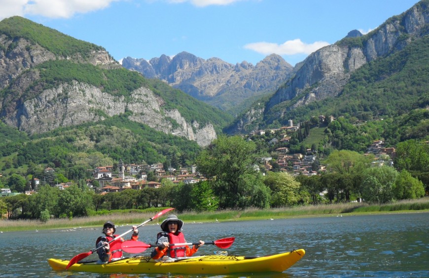 Kayak lungo il Fiume Adda