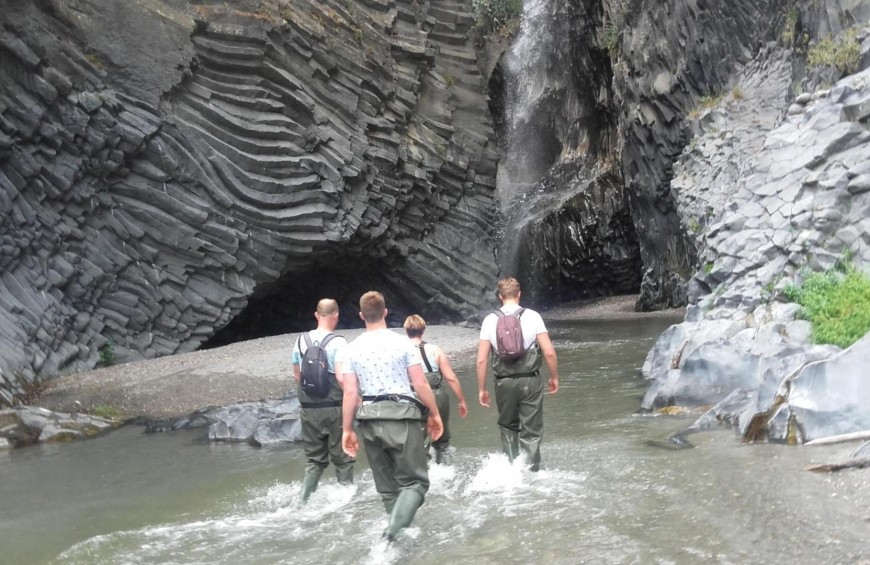 Alcantara Gorges river trekking
