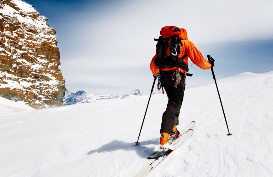 Alpine skiing in the heart of the Dolomites