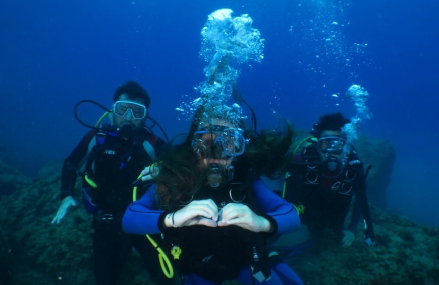 Diving in the Cinque Terre: the baptism of the sea